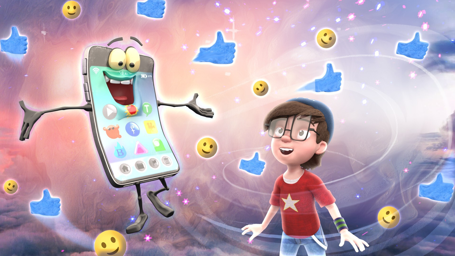 Like and Follow Background