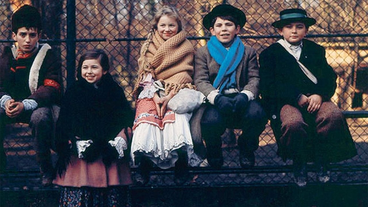 Train in the Snow Background