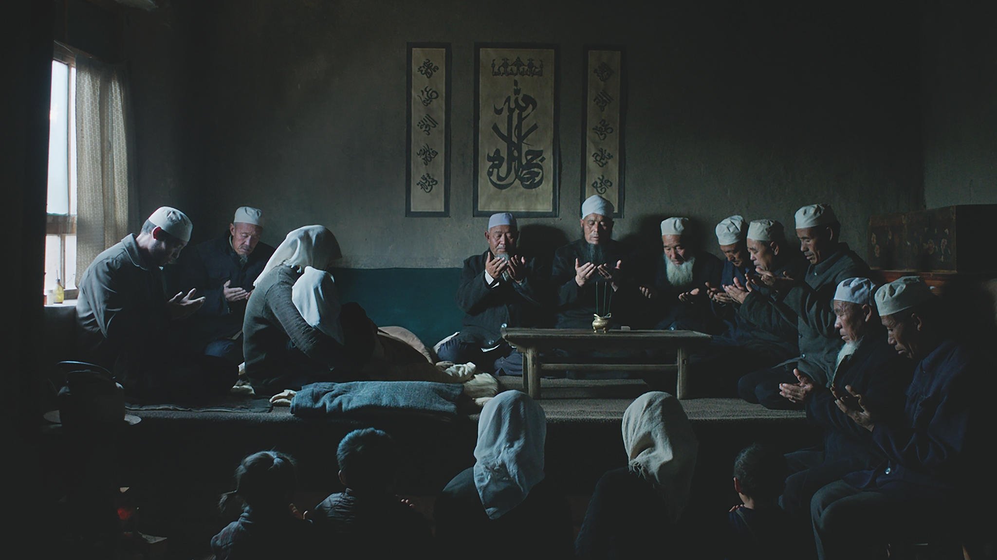 Knife in the Clear Water Background