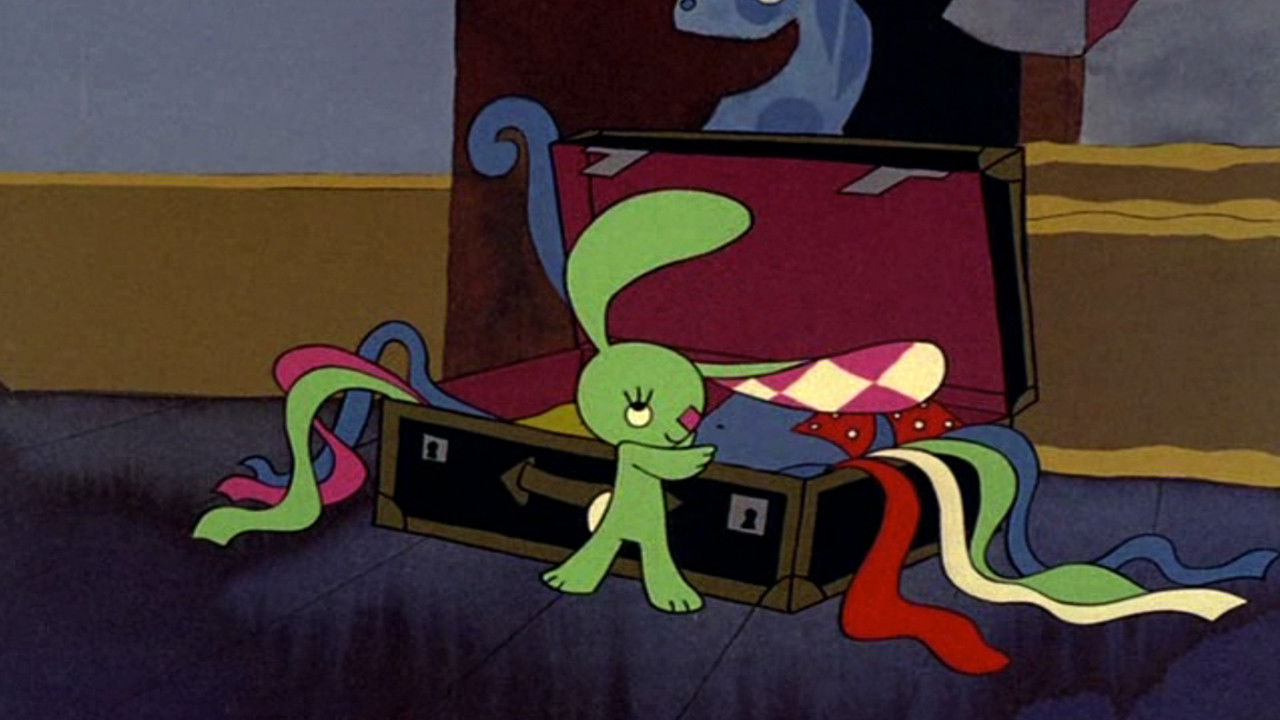 The rabbit with checkered ears Background