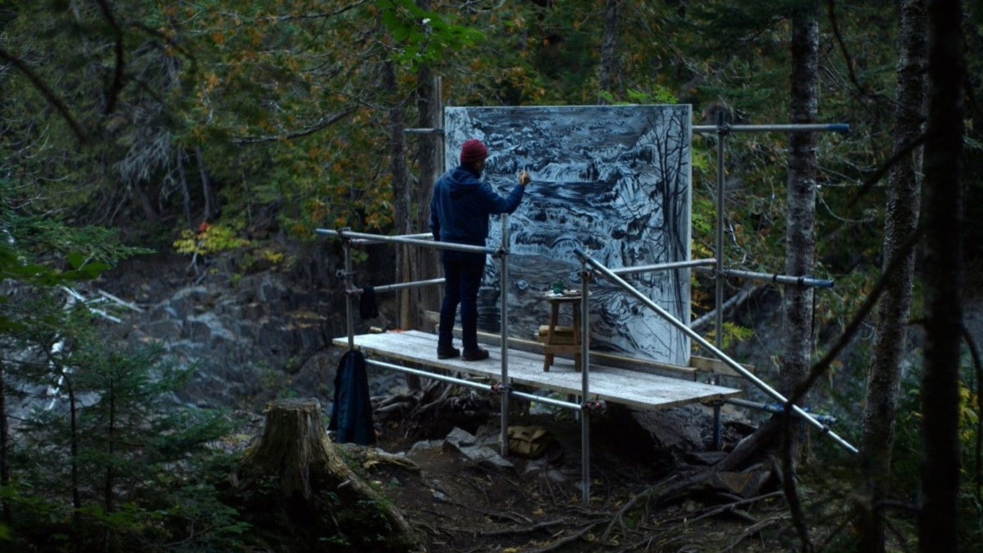 Among Mountains and Streams Background