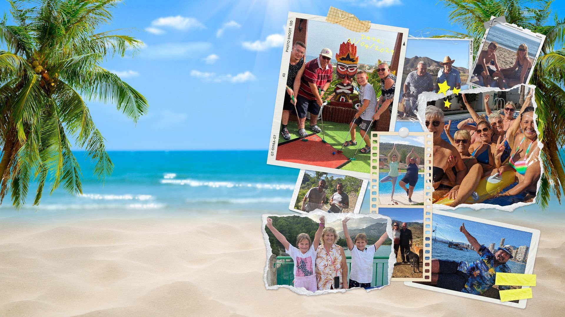 Bargain-Loving Brits in the Sun Background