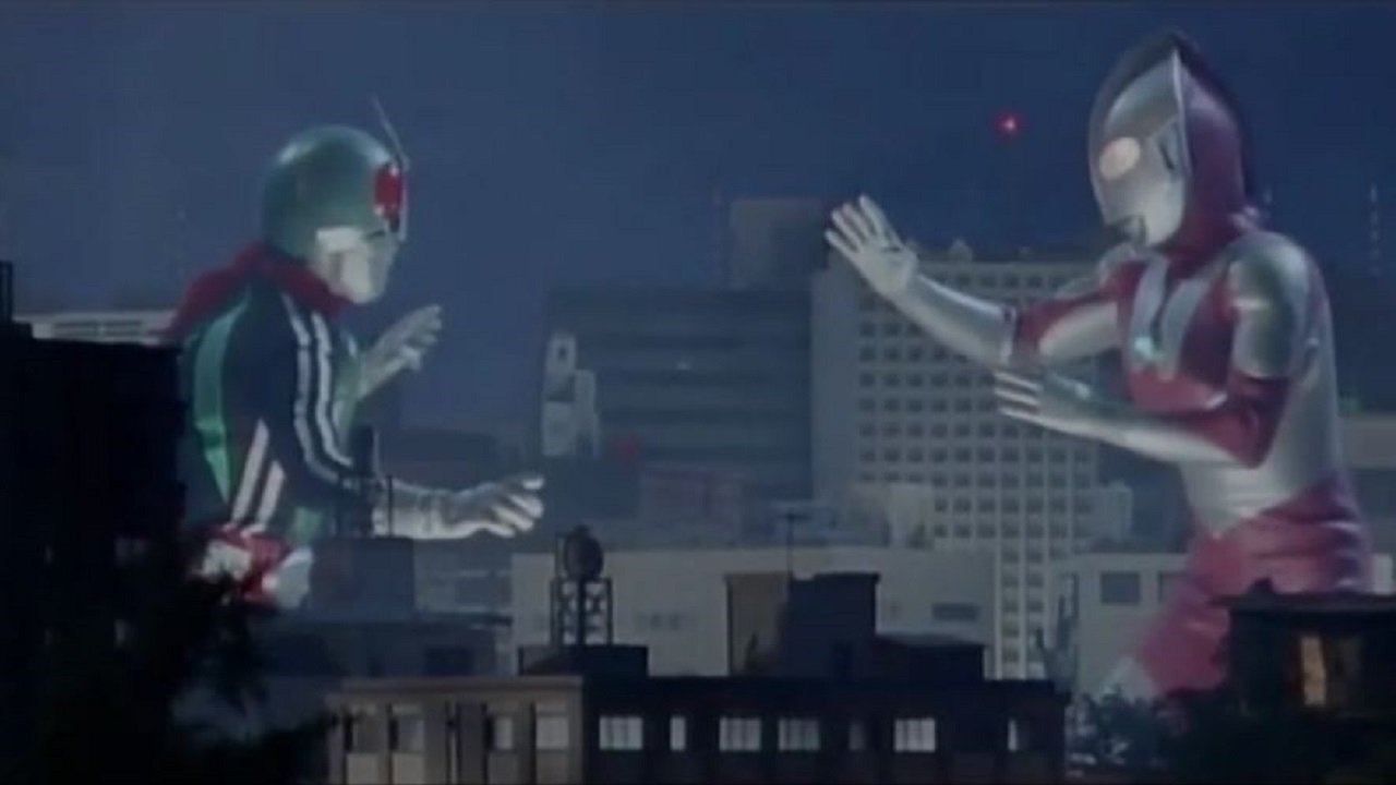 Ultraman vs. Kamen Rider Background