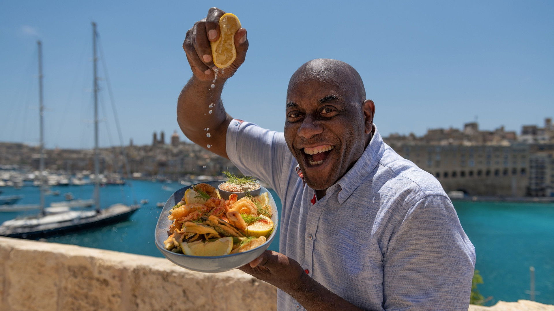 Ainsley's Taste of Malta Background