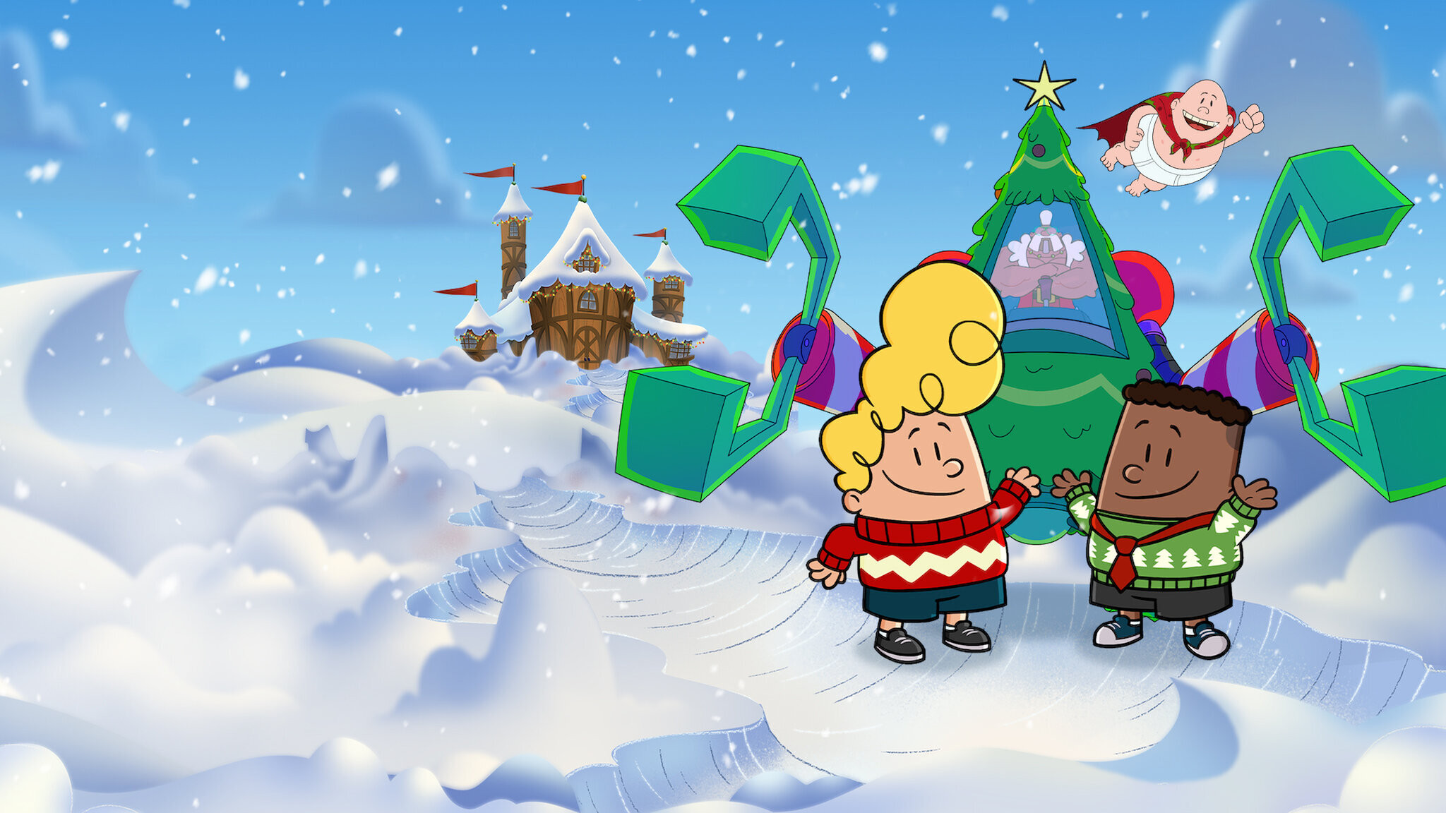 Captain Underpants Mega Blissmas Background