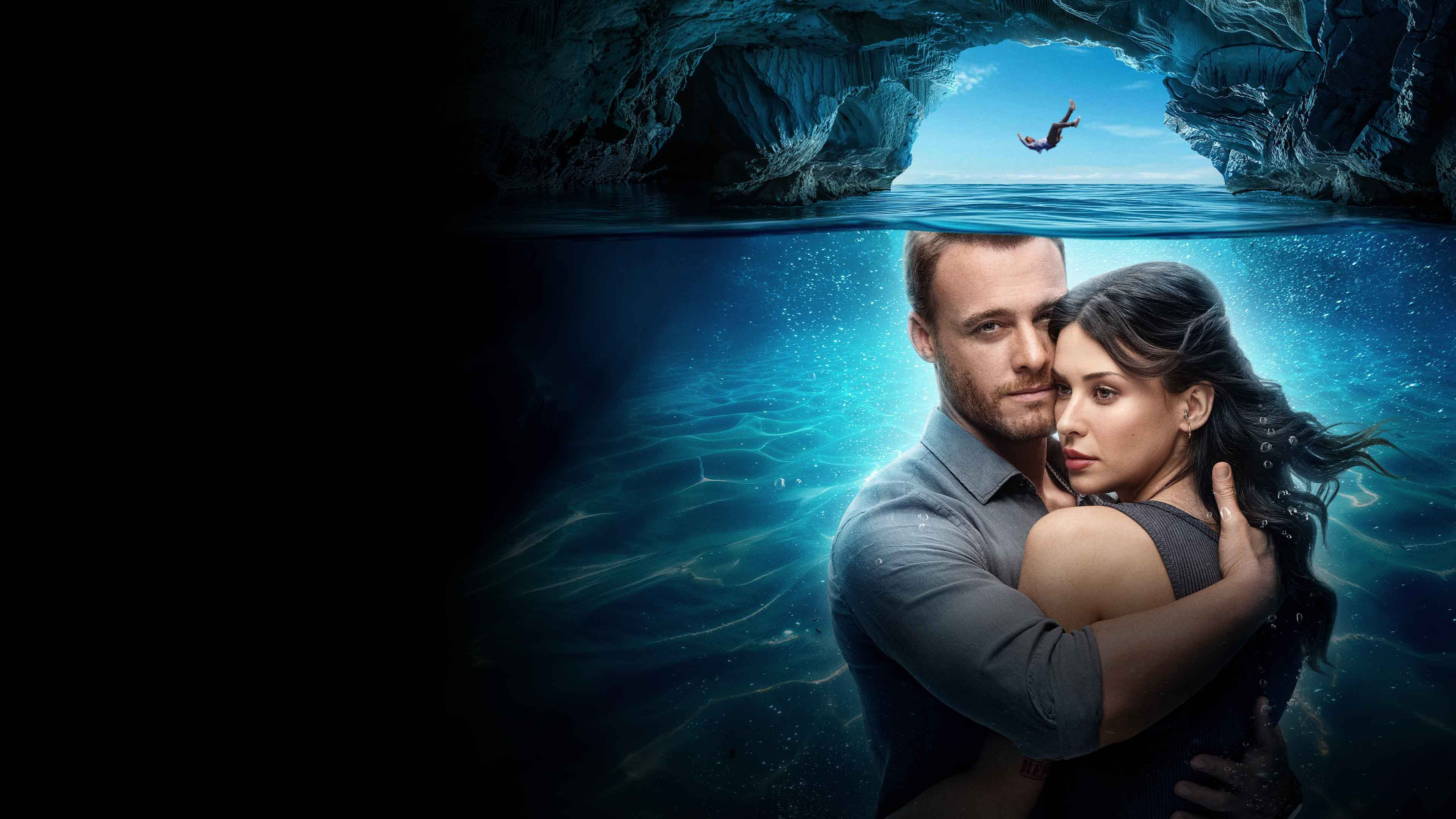 Blue Cave Background