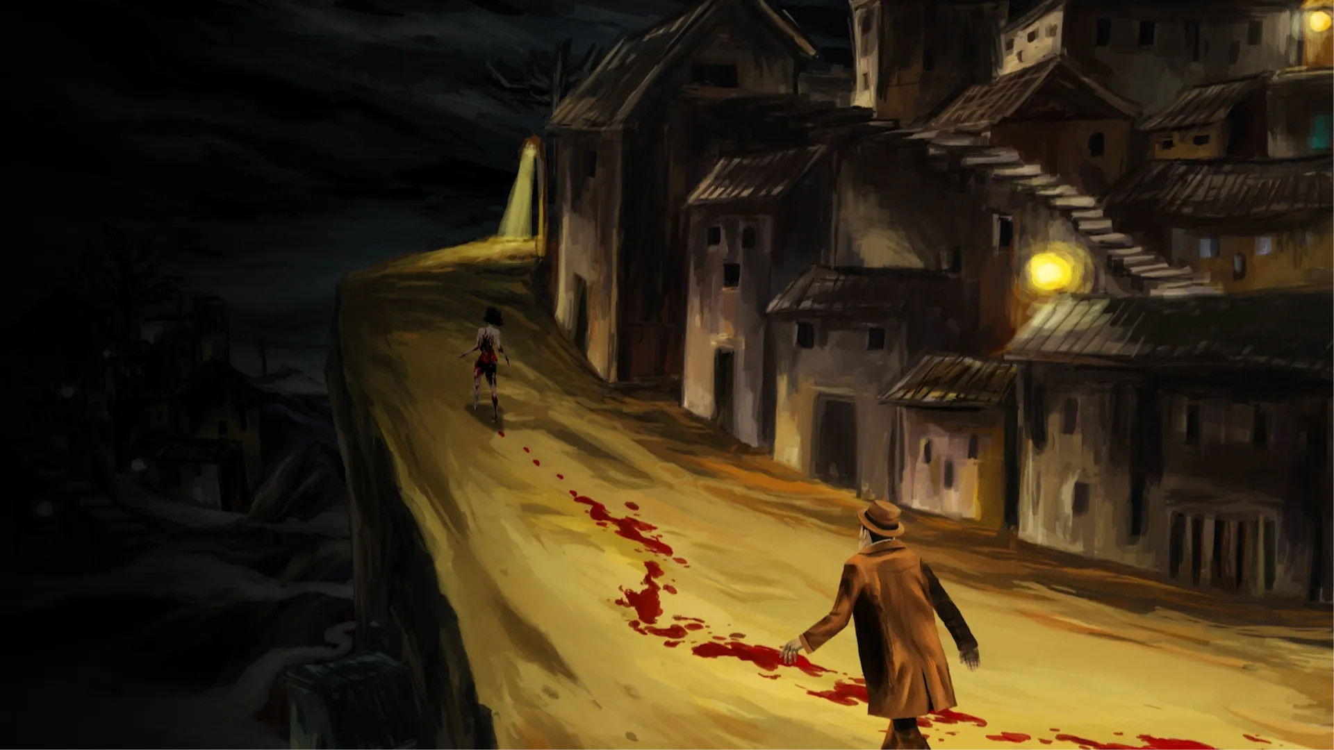 Ghost of the Dark Path Background