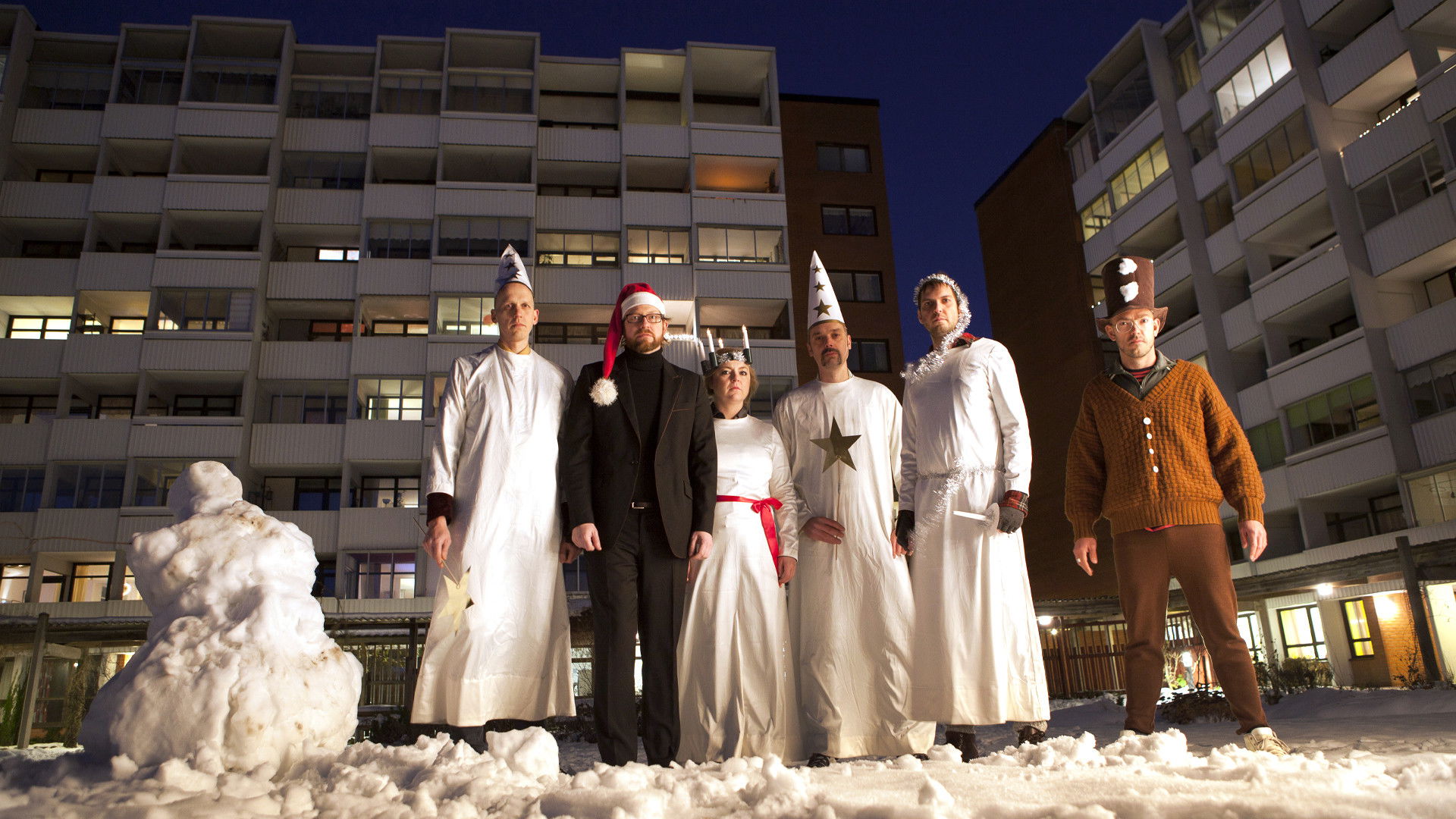 Music for One X-mas and Six Drummers Background