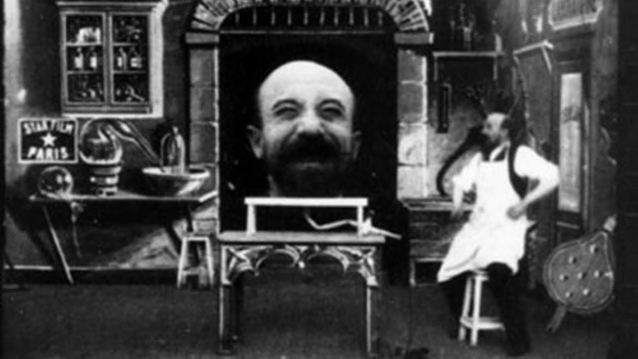 The Man with the Rubber Head Background