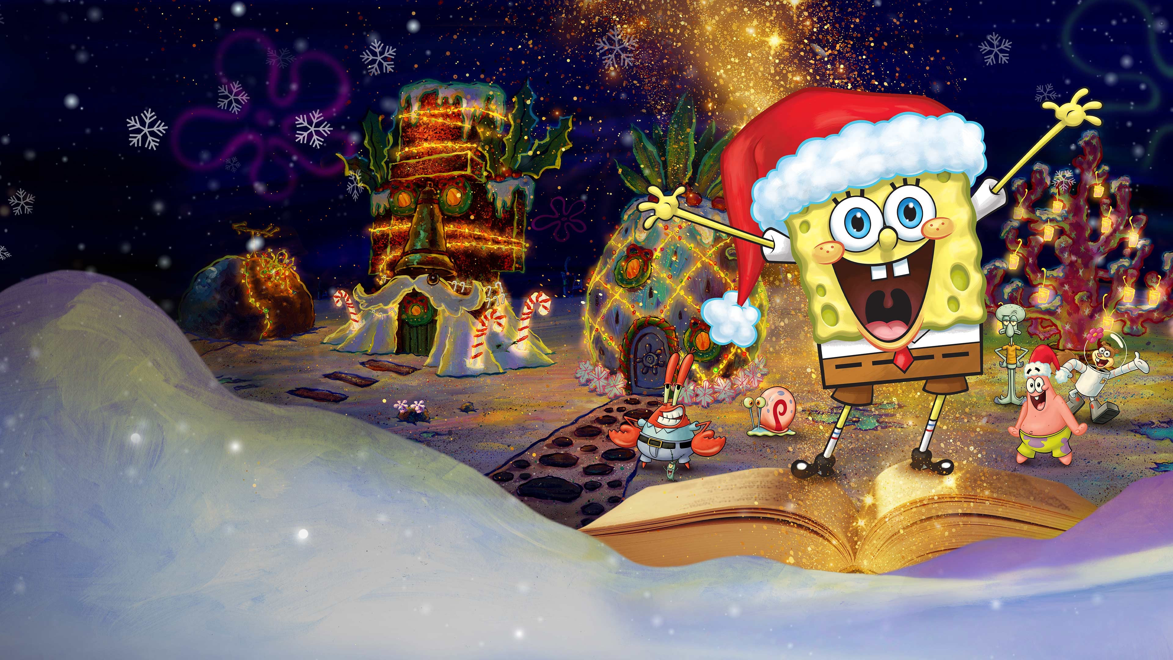 Twas The Night Before Spongemas Background