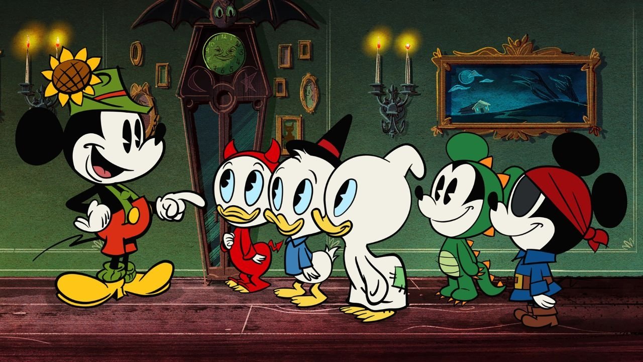 The Scariest Story Ever: A Mickey Mouse Halloween Spooktacular Background
