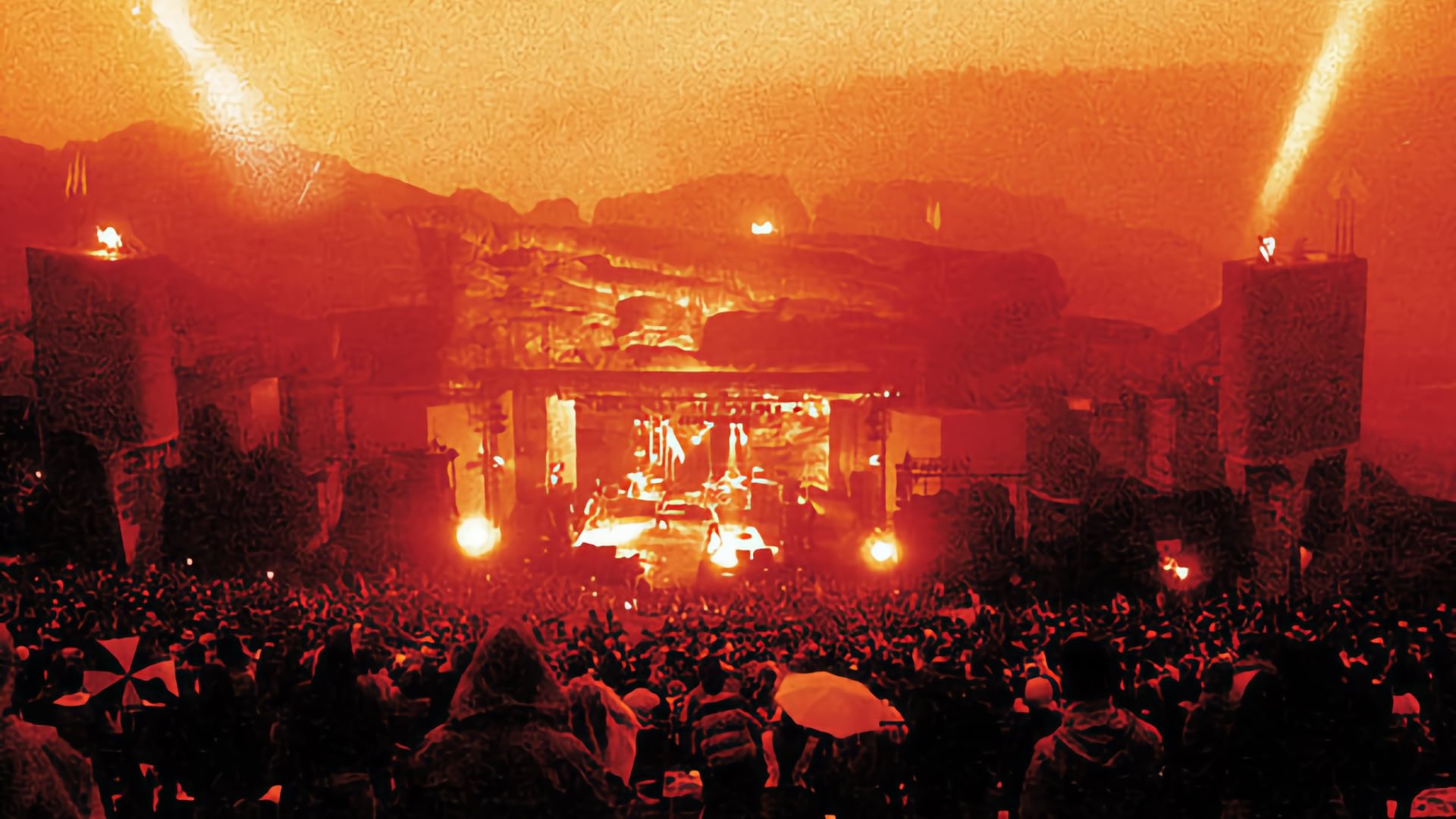 U2: Live at Red Rocks - Under a Blood Red Sky Background