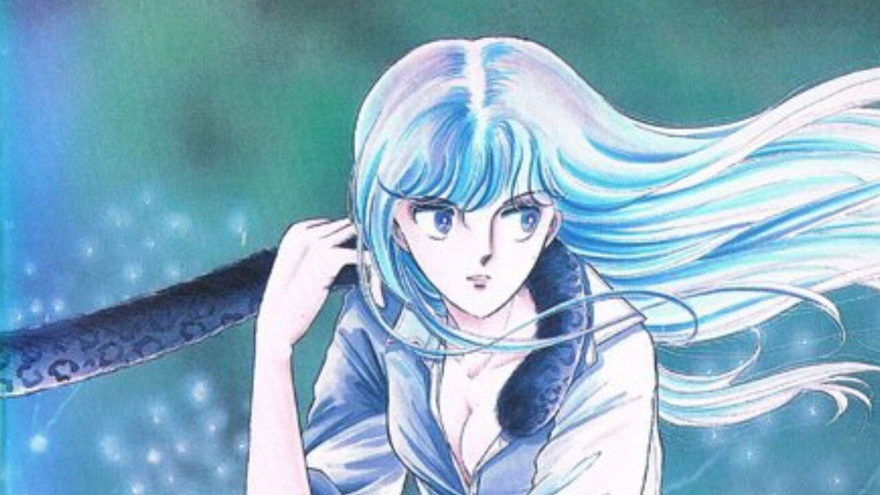 Purple Eyes in the Dark Background