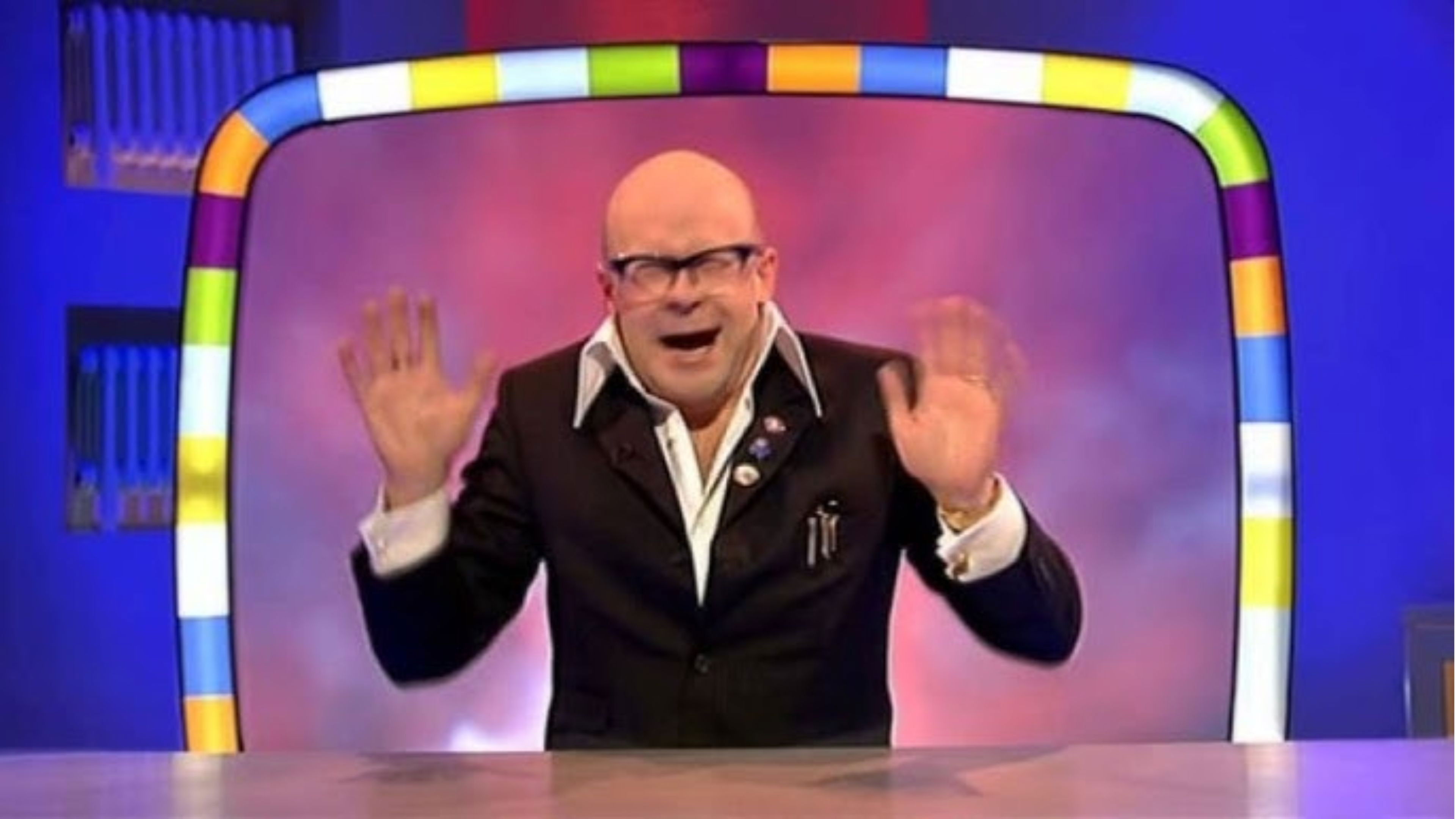 Harry Hill's TV Burp Gold Background