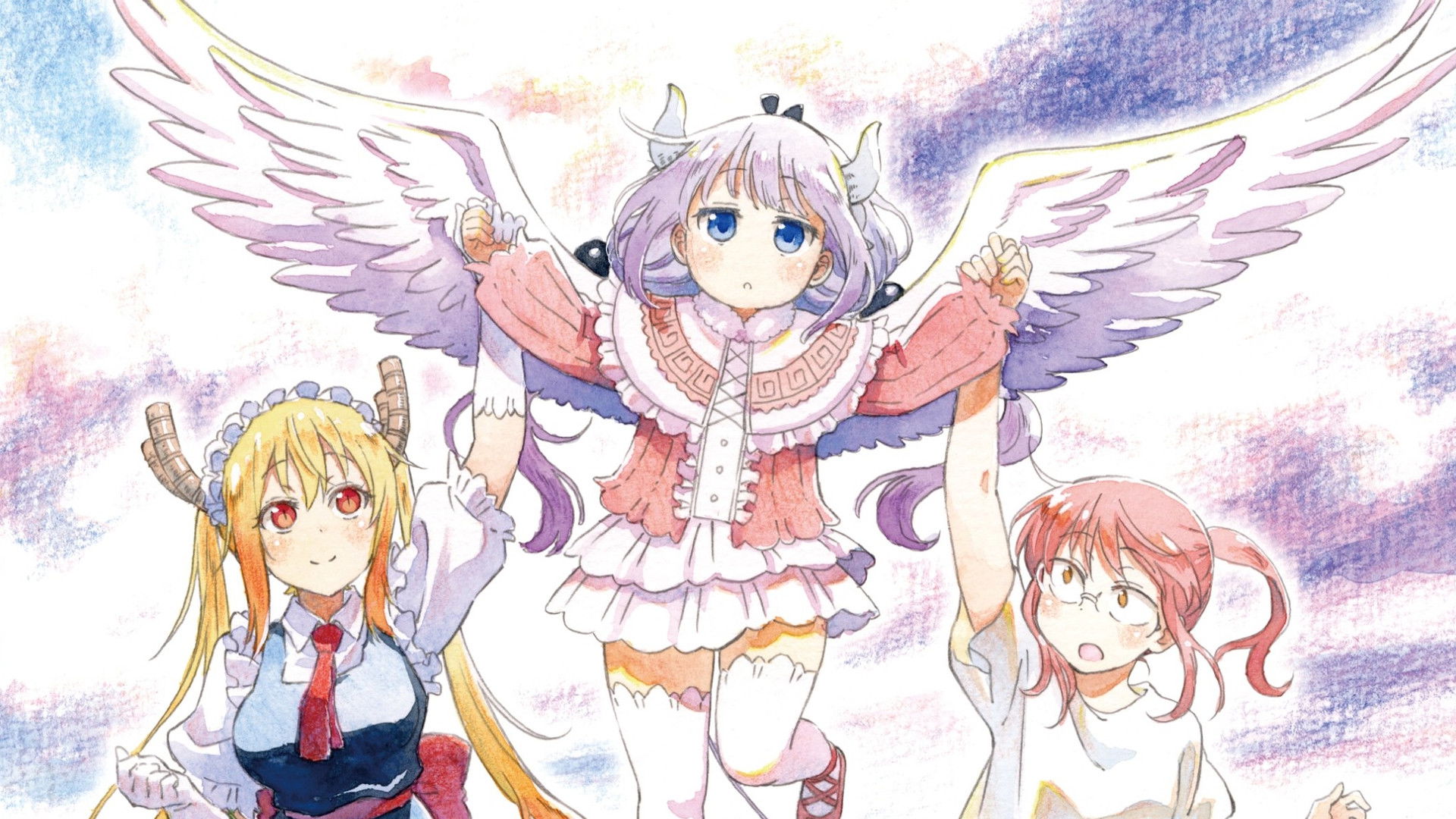 Miss Kobayashi's Dragon Maid: A lonely dragon wants to be loved Background