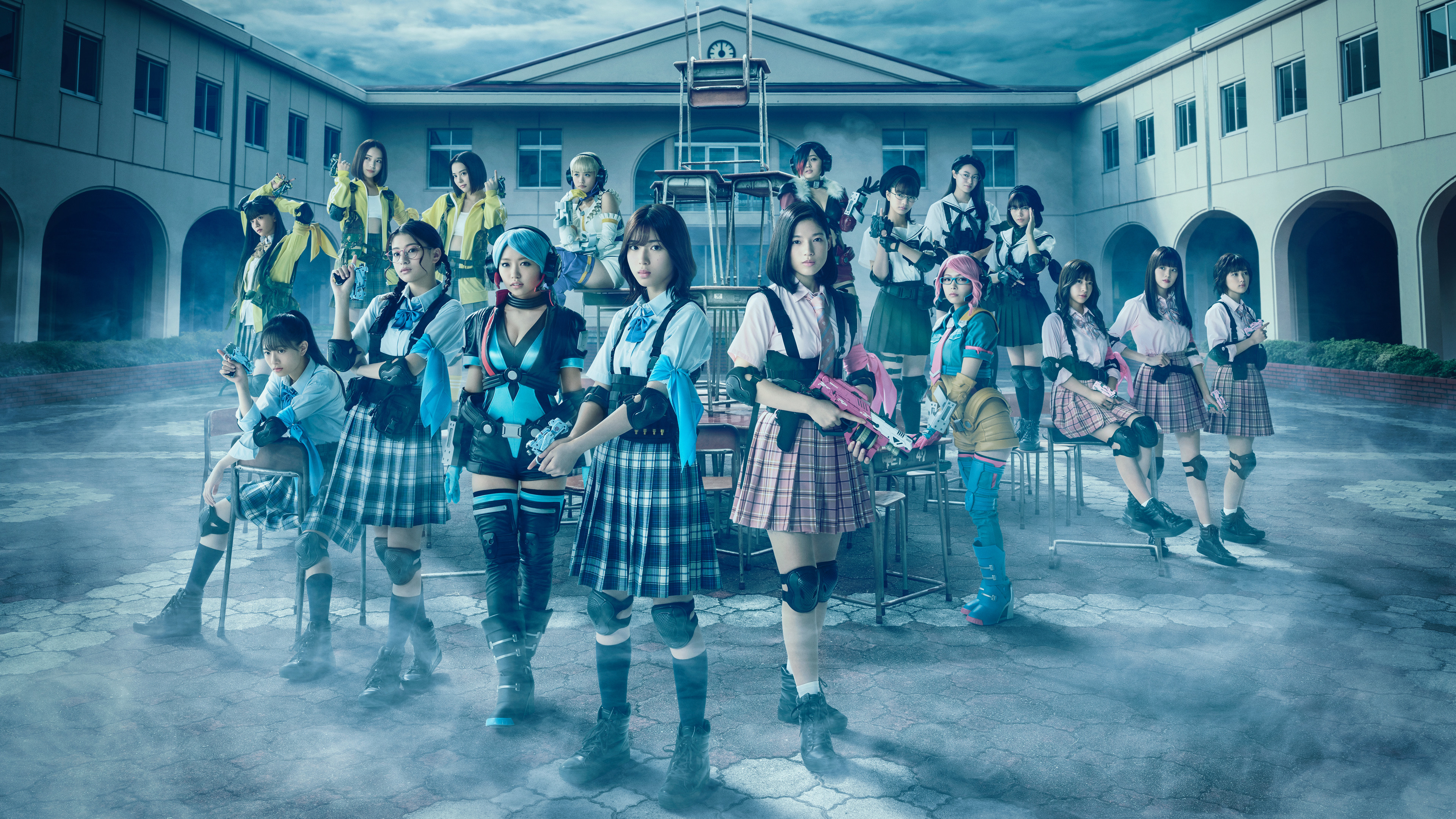 Girl Gun Lady Background