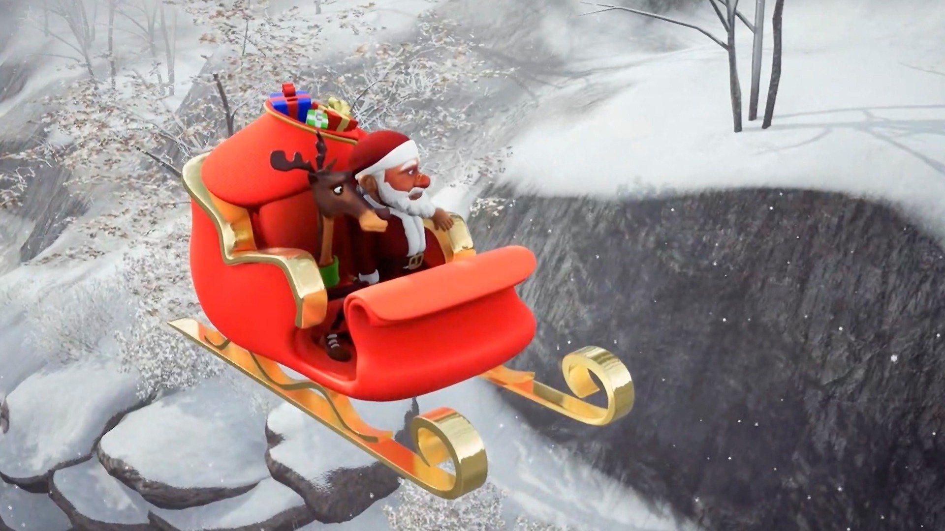 A Frozen Christmas Background