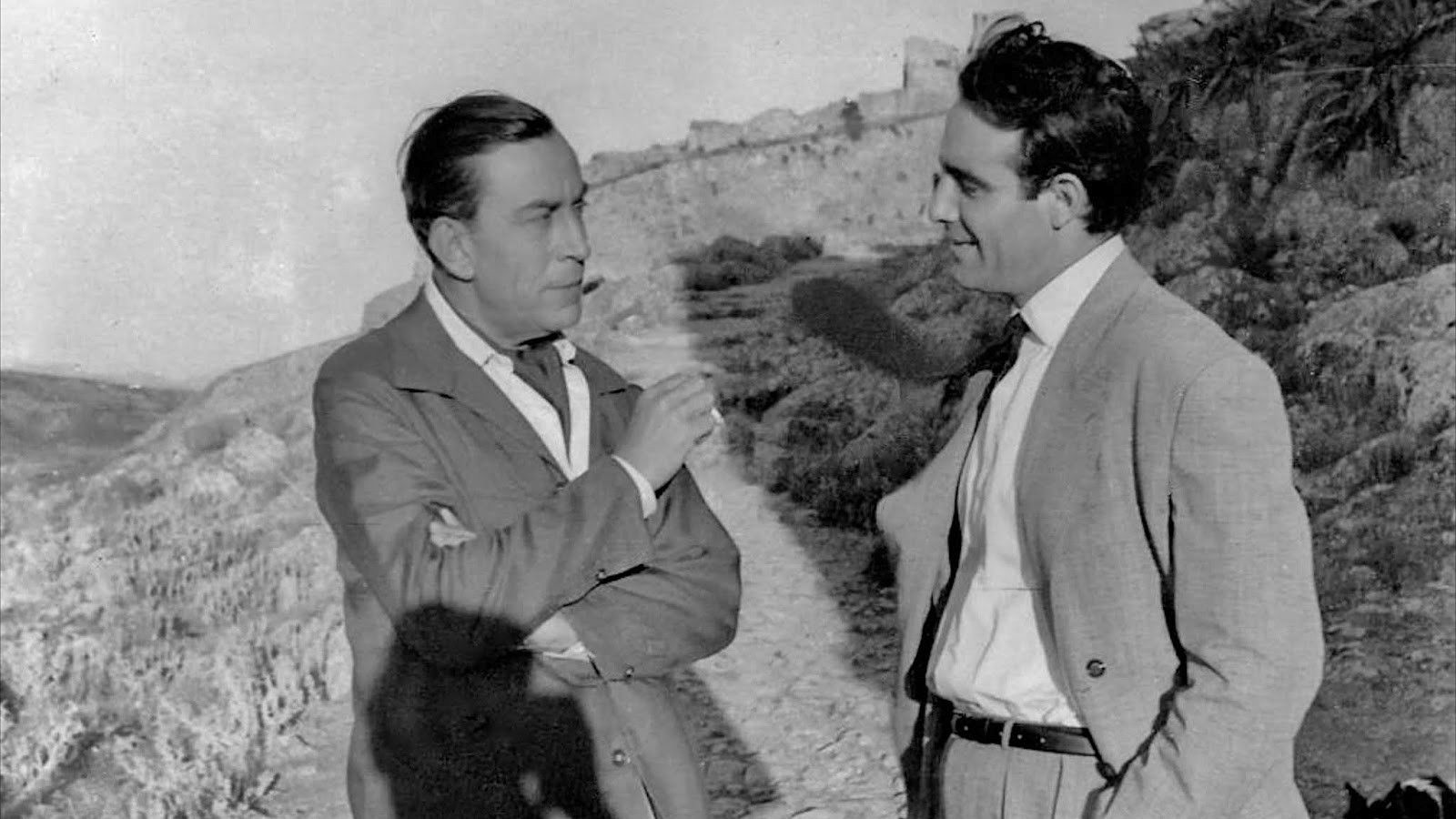 The Man on the Train Background