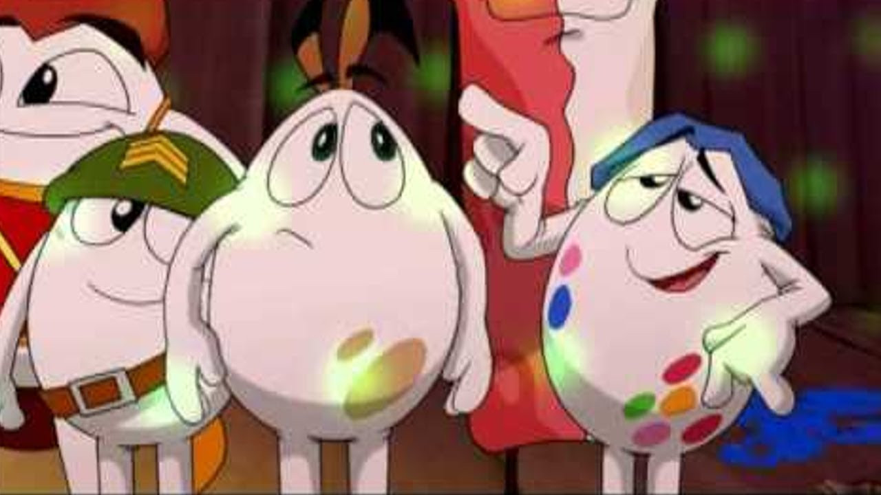 Una película de huevos Background