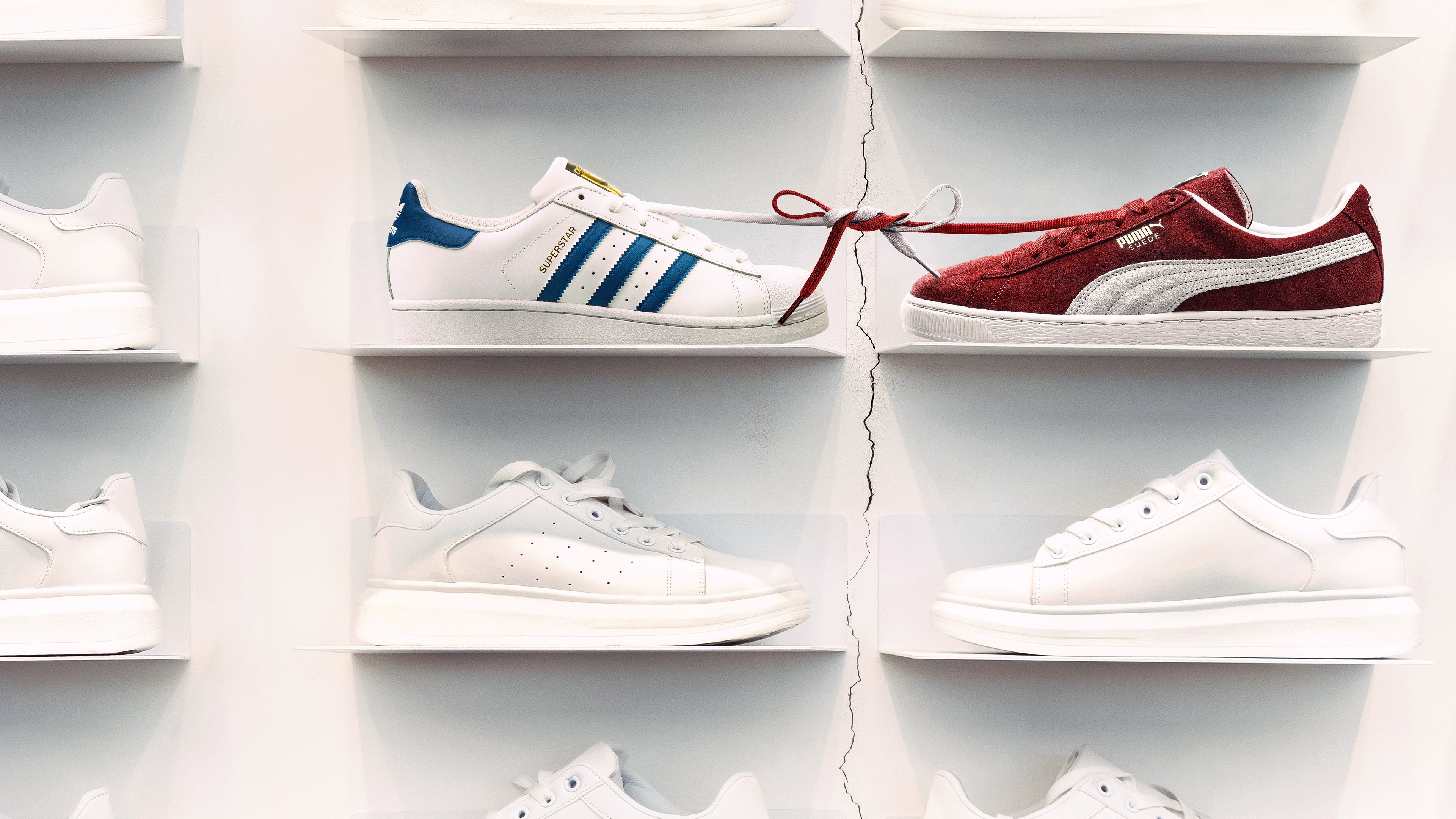 Sneaker Wars: Adidas V. Puma Background