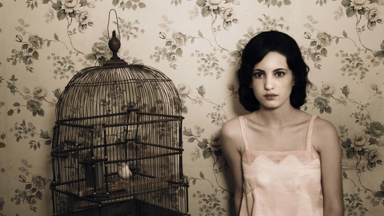 The Red Virgin Background