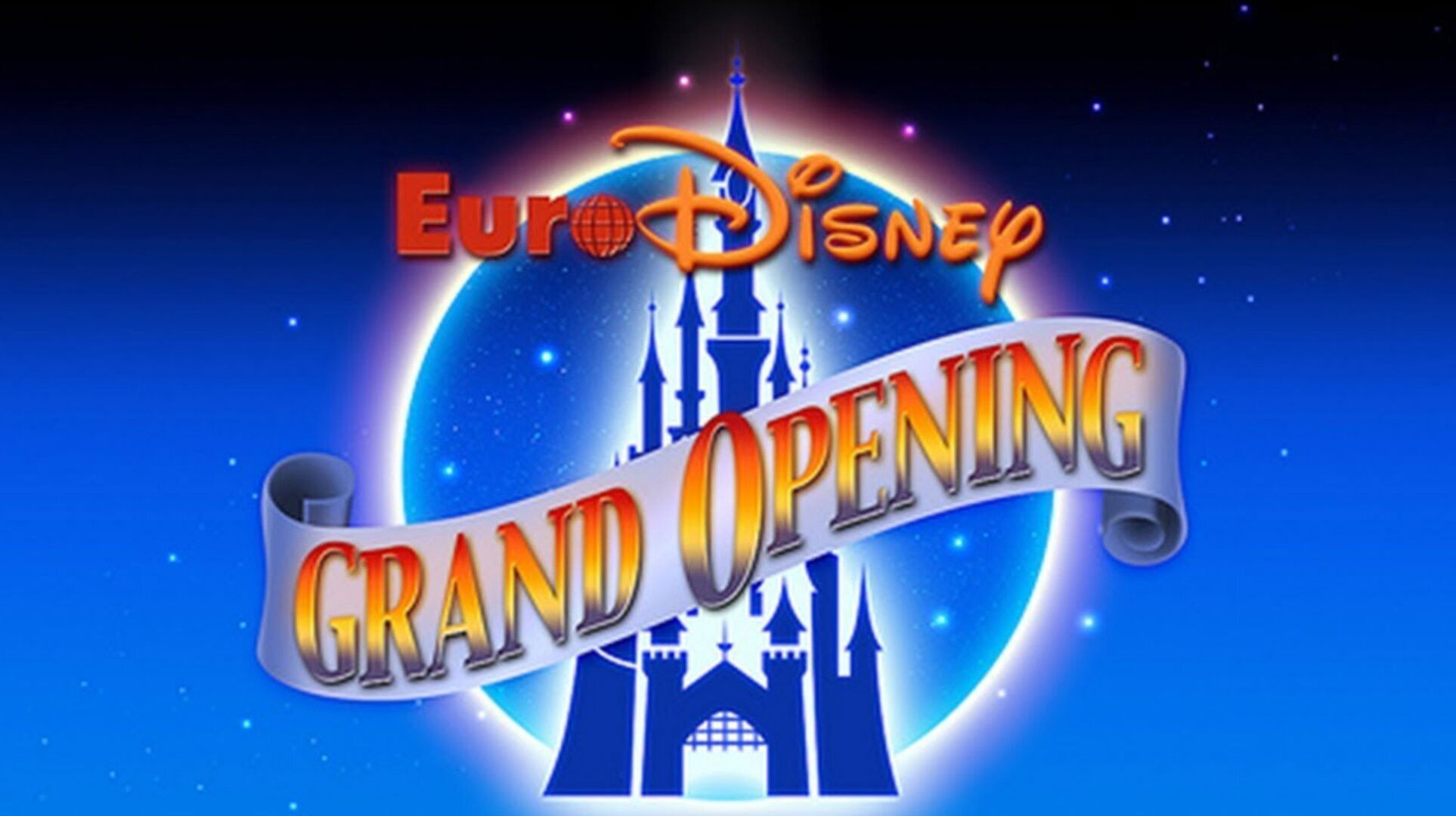 The Grand Opening of Euro Disneyland Background