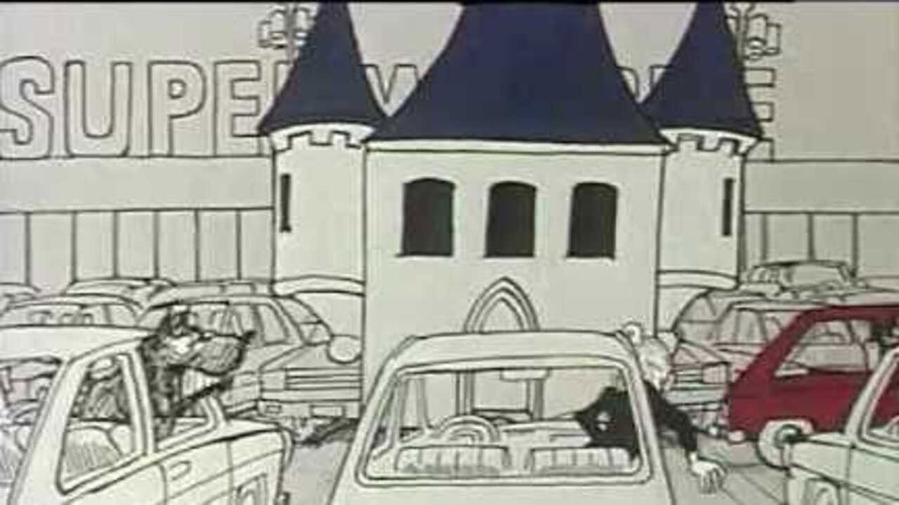 Le château du parking Background