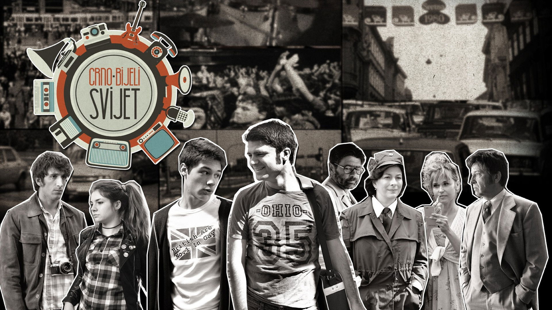 Black-and-White World Background