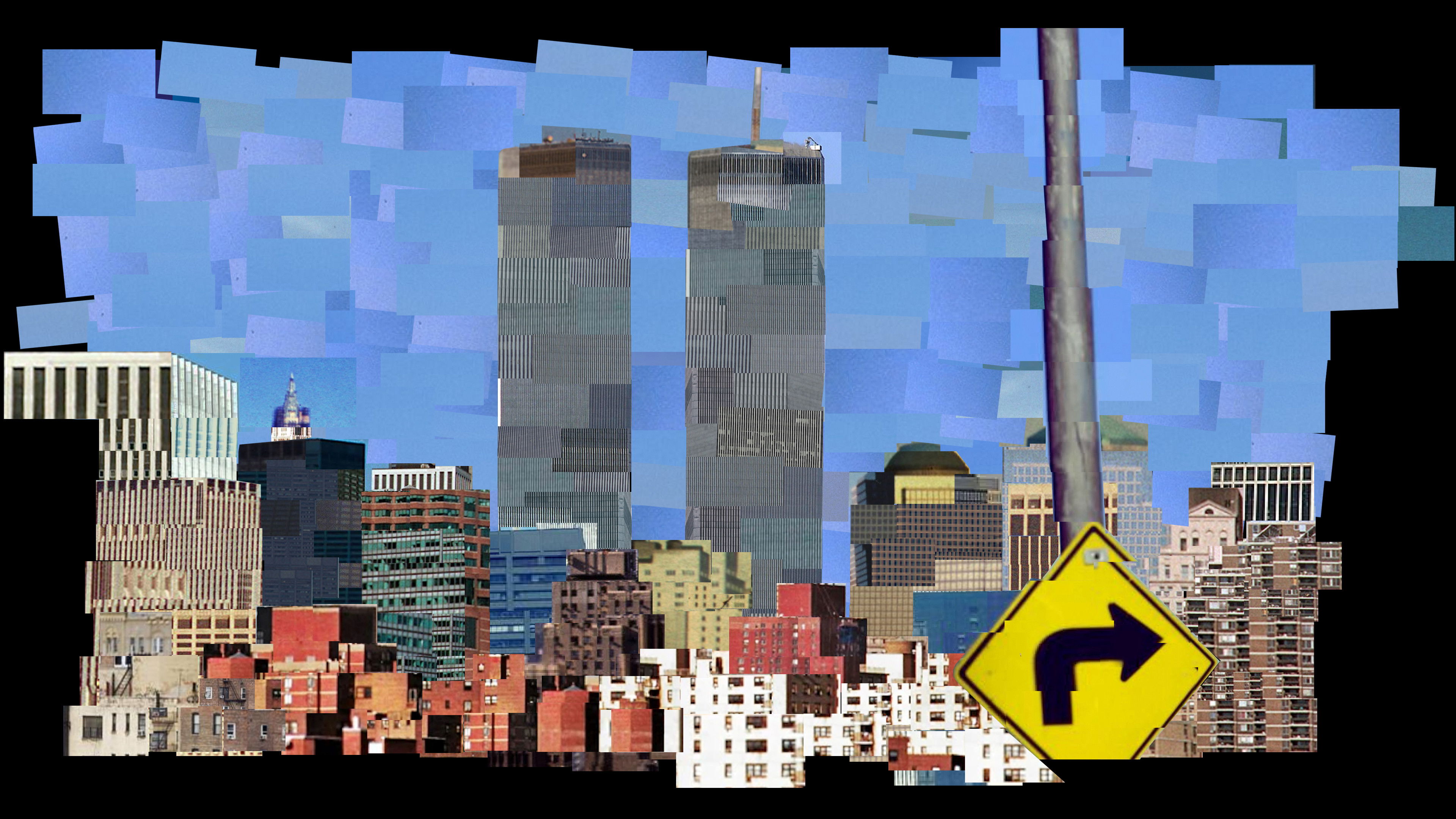 1,690 Photographs of 9/11 in Stop Motion Background