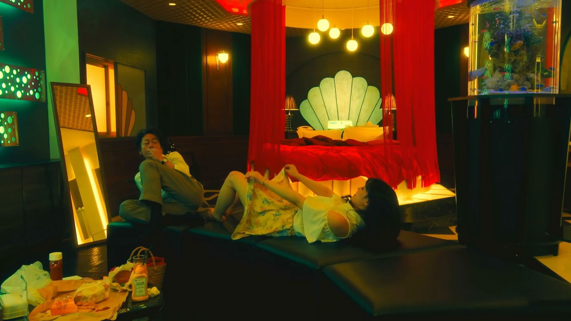 LOVEHOTEL ni Okeru Jouji to PLAN no Hate Background