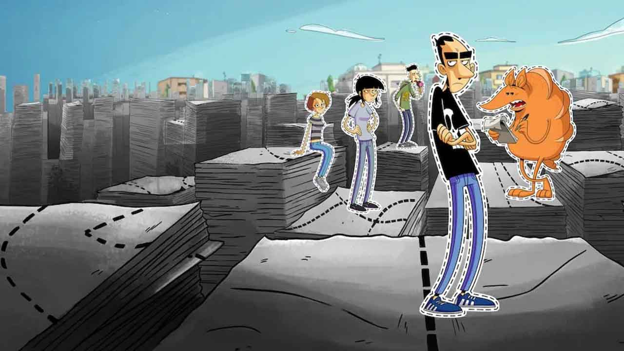 Tear Along the Dotted Line Background