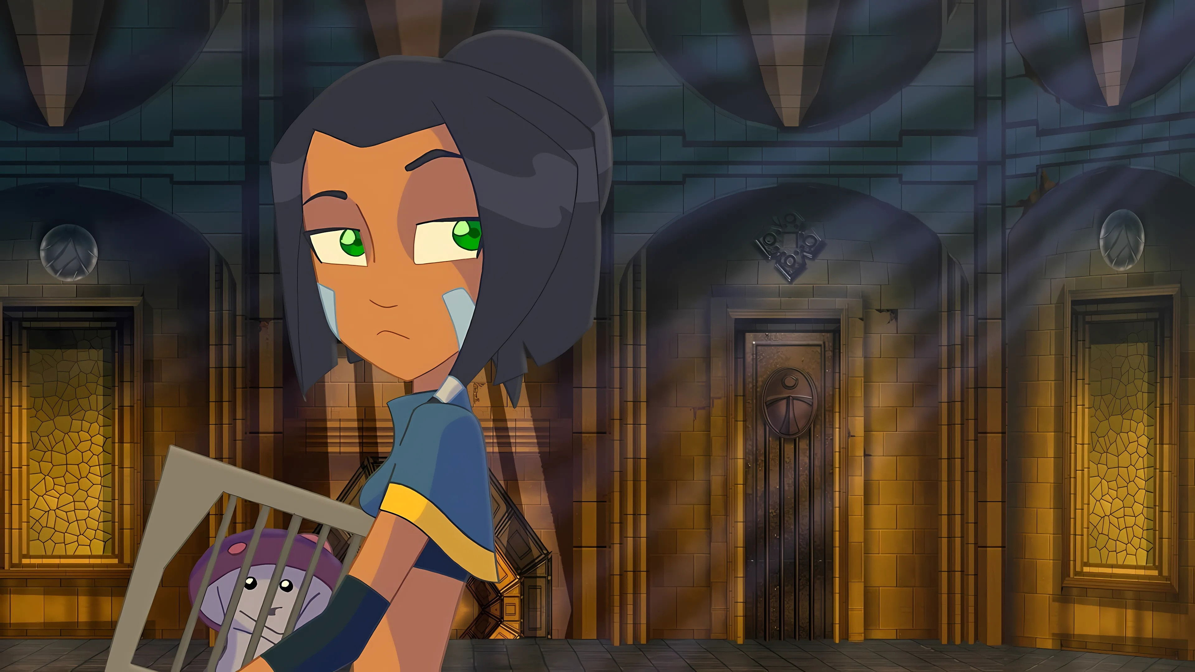 Uma y Haggen: Princesa y Vikingo Background