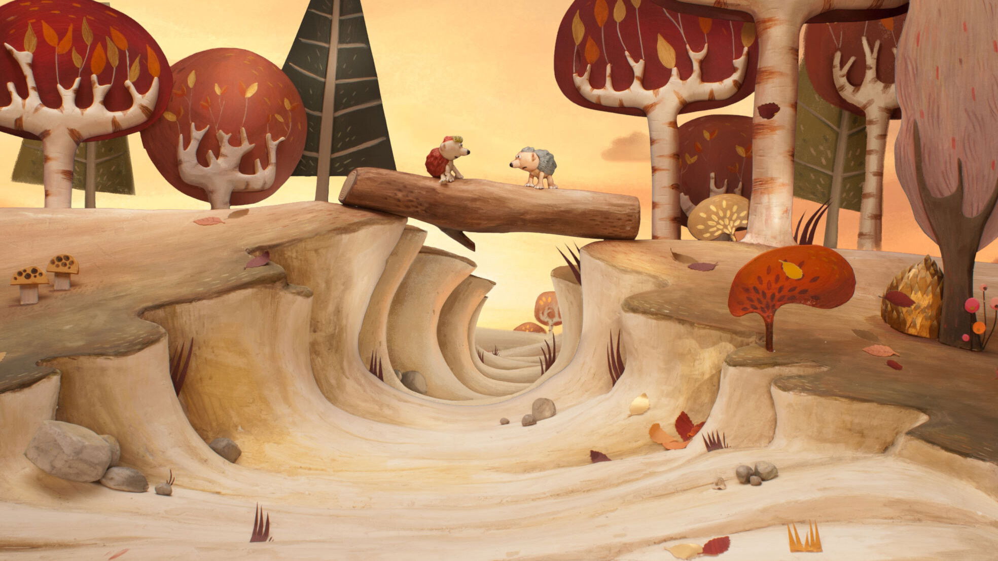 Poppety in the Fall Background