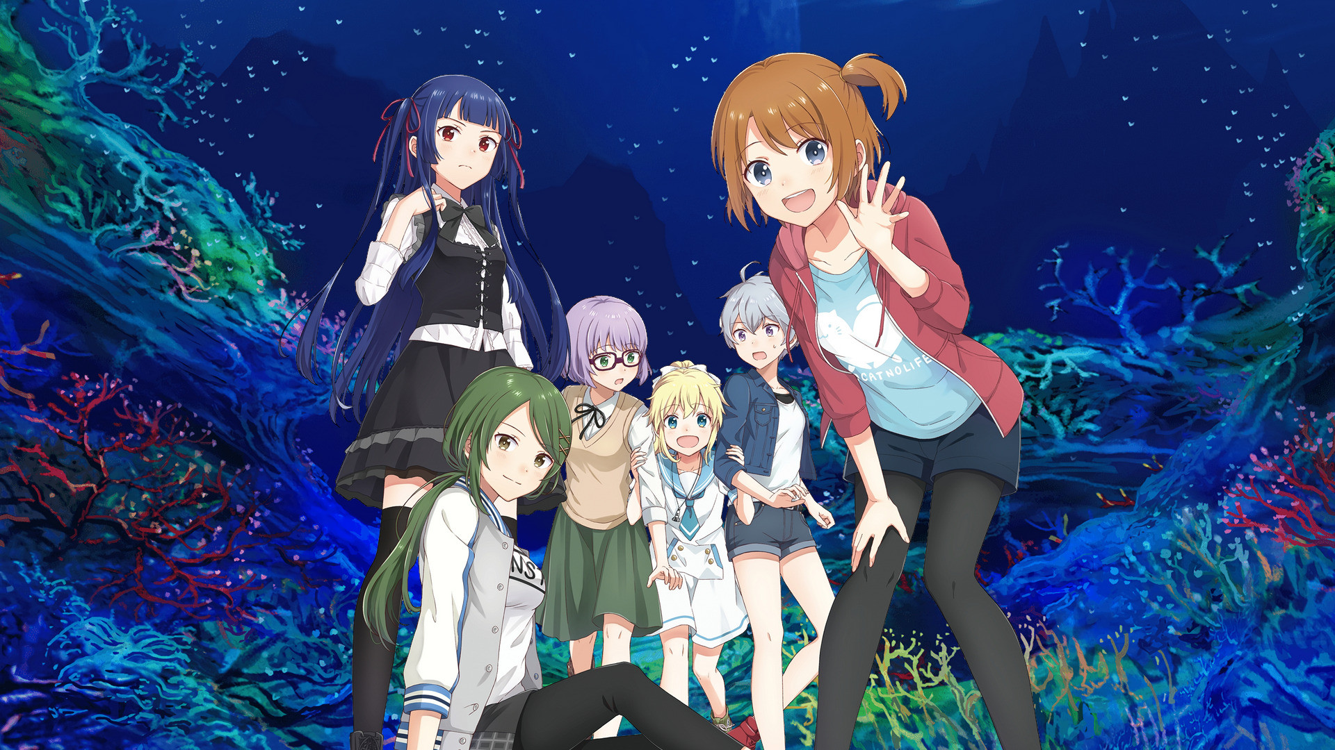 Between the Sky and Sea Background