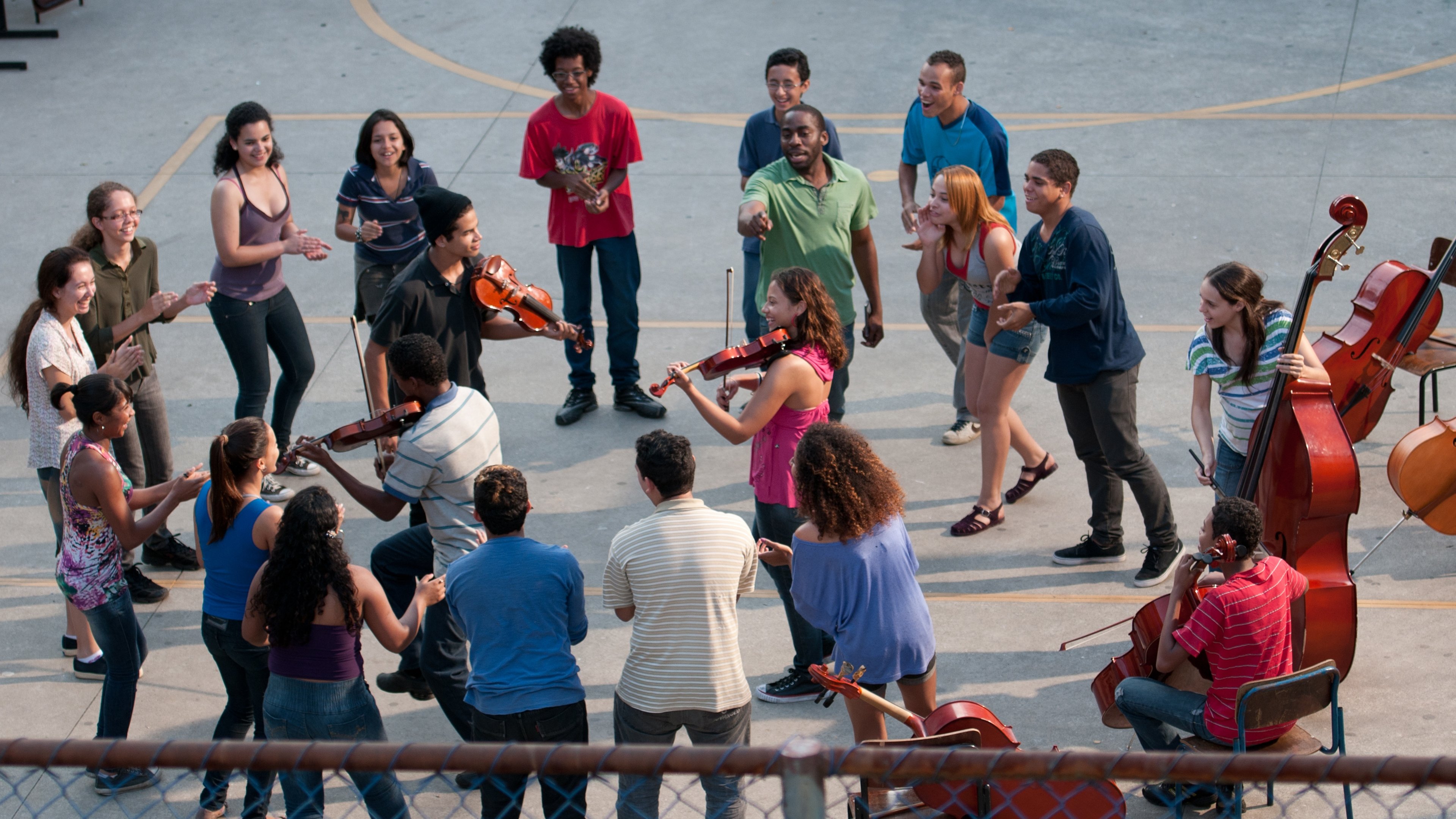 The Violin Teacher Background