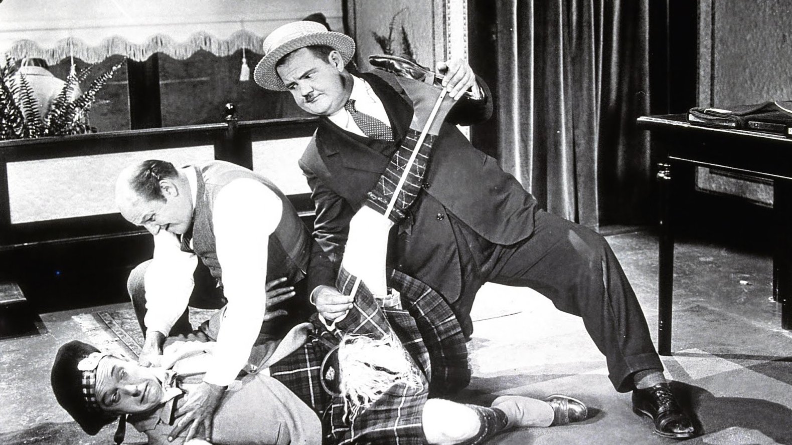 Putting Pants on Philip Background