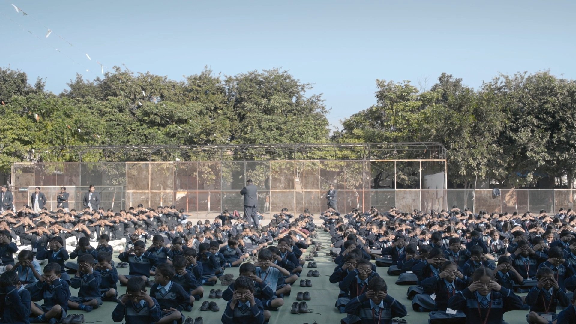 A Rifle and a Bag Background
