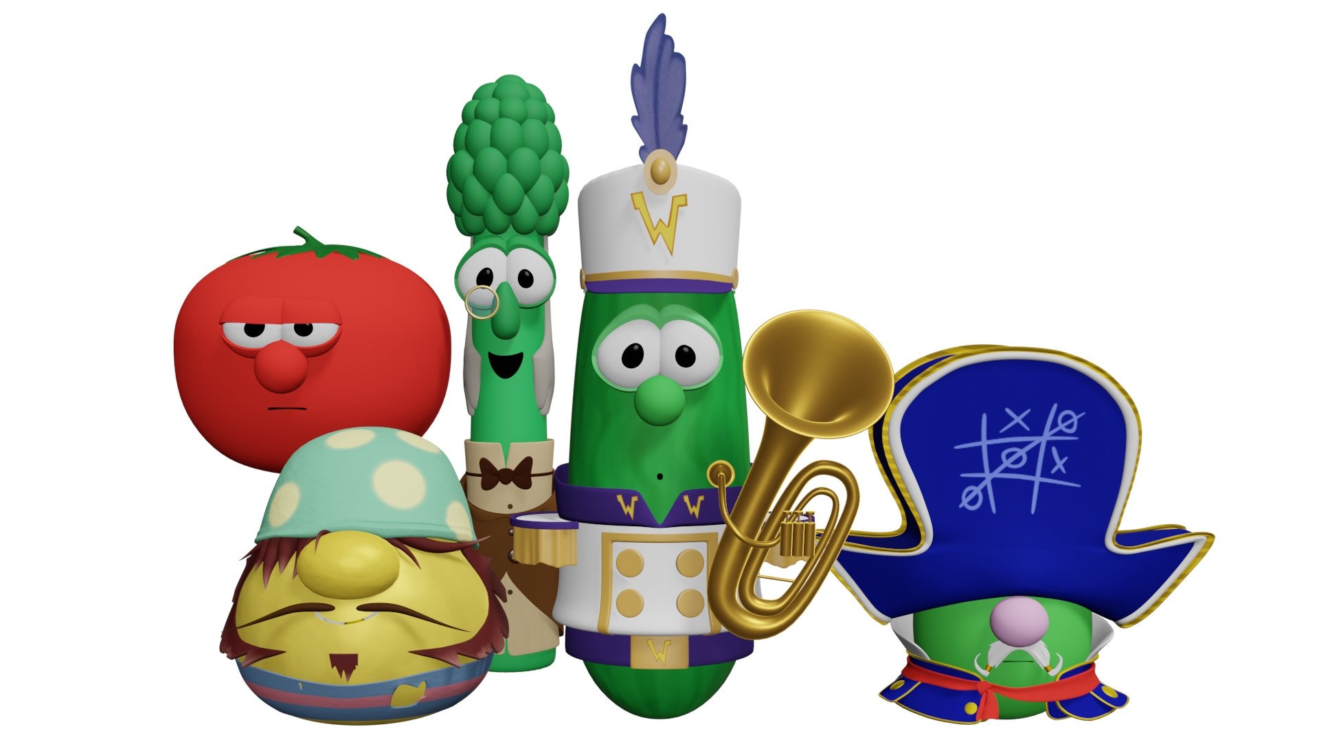 VeggieTales: Gideon Tuba Warrior Background
