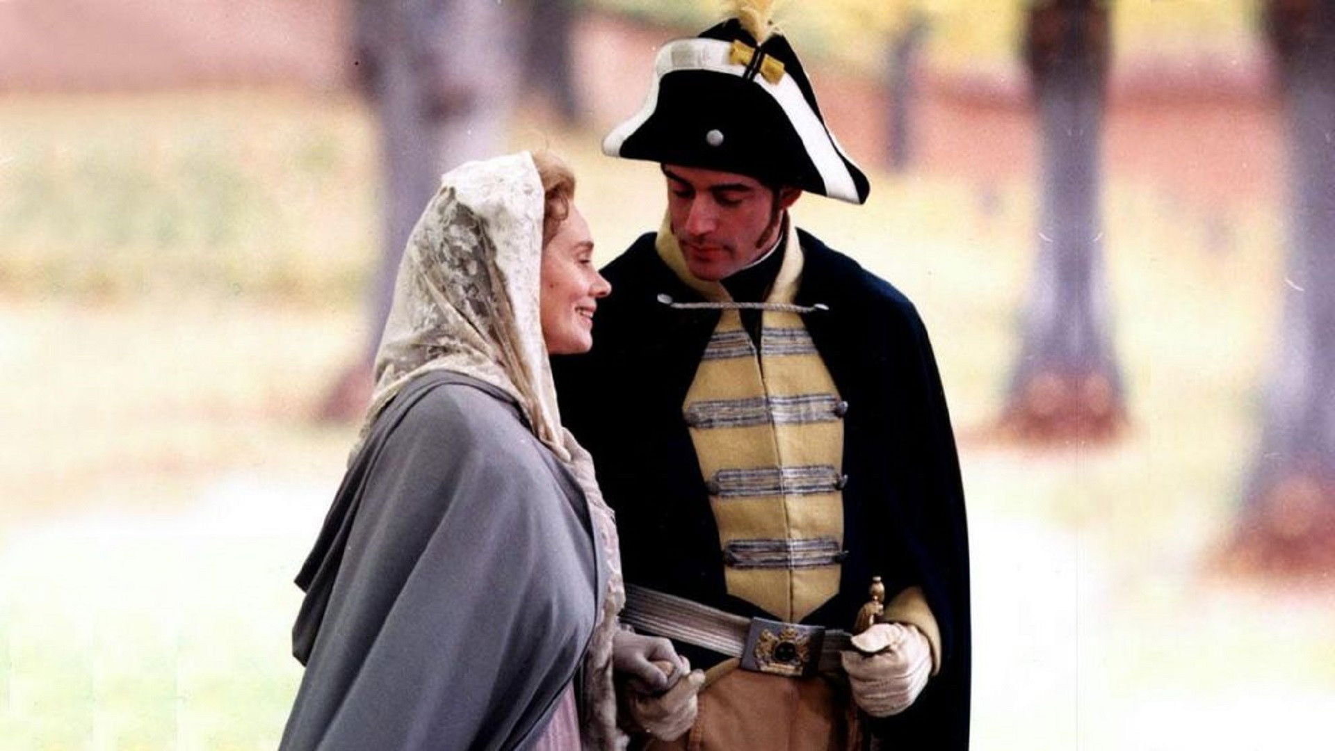 Längtans blåa blomma Background