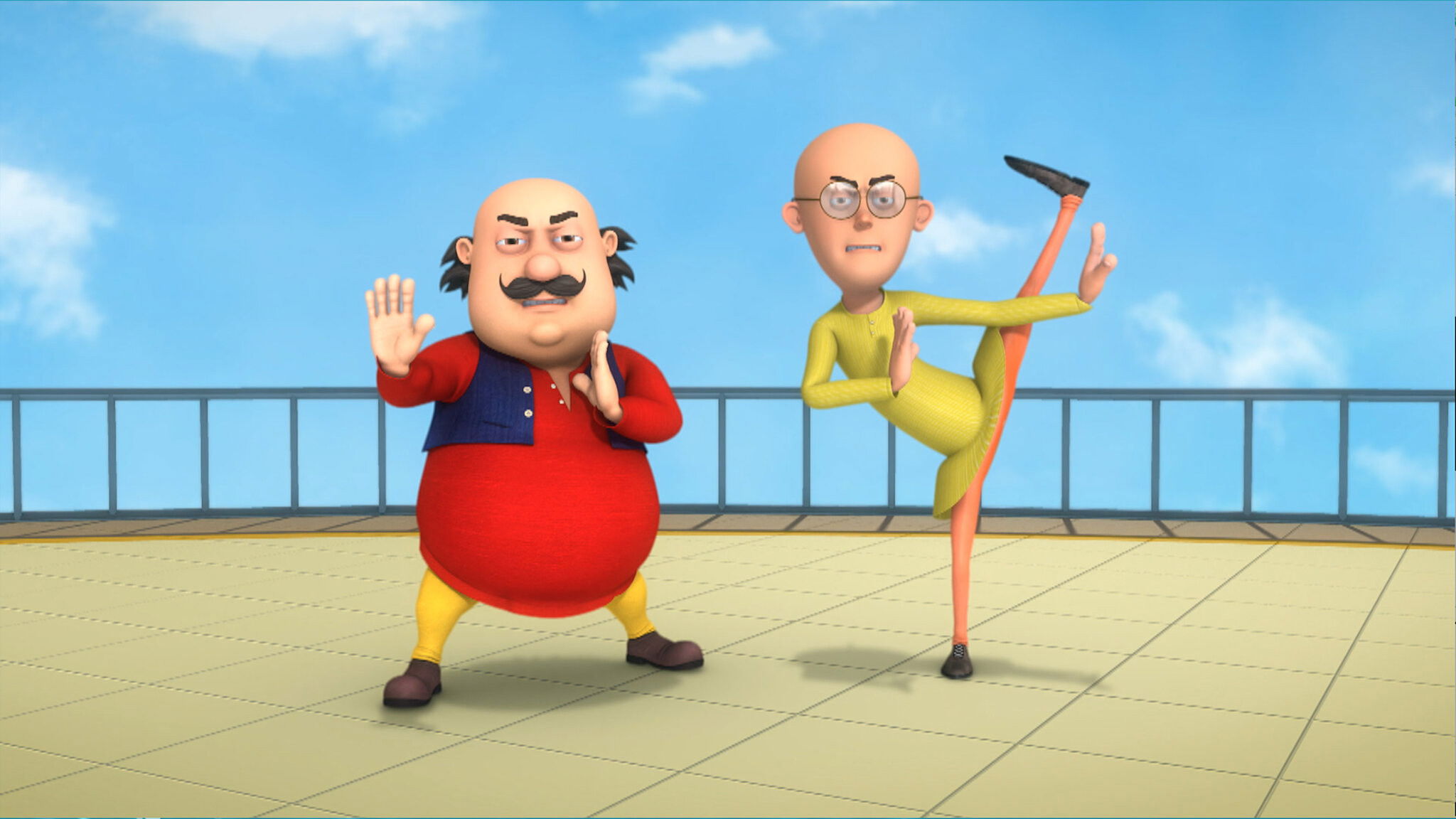 Motu Patlu Kung Fu Kings 4 The Challenge of Kung Fu Brothers Background