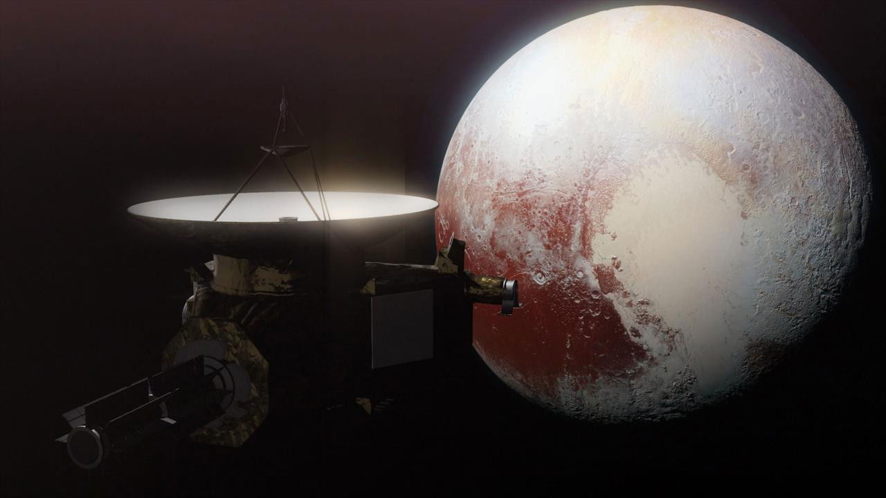 Zwergplanet Pluto - Entdeckung einer fernen Welt Background