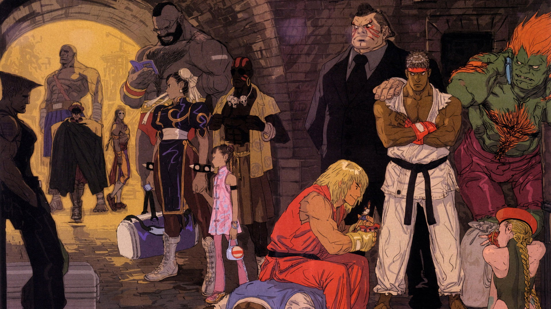 STREET FIGHTER SAGA ~Kakutou Bushiden~ Famitsu DVD Video Background