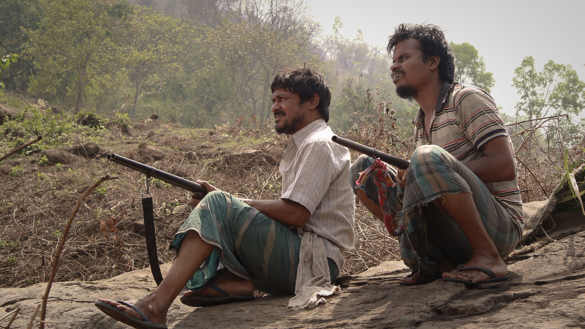 III Smoking Barrels Background