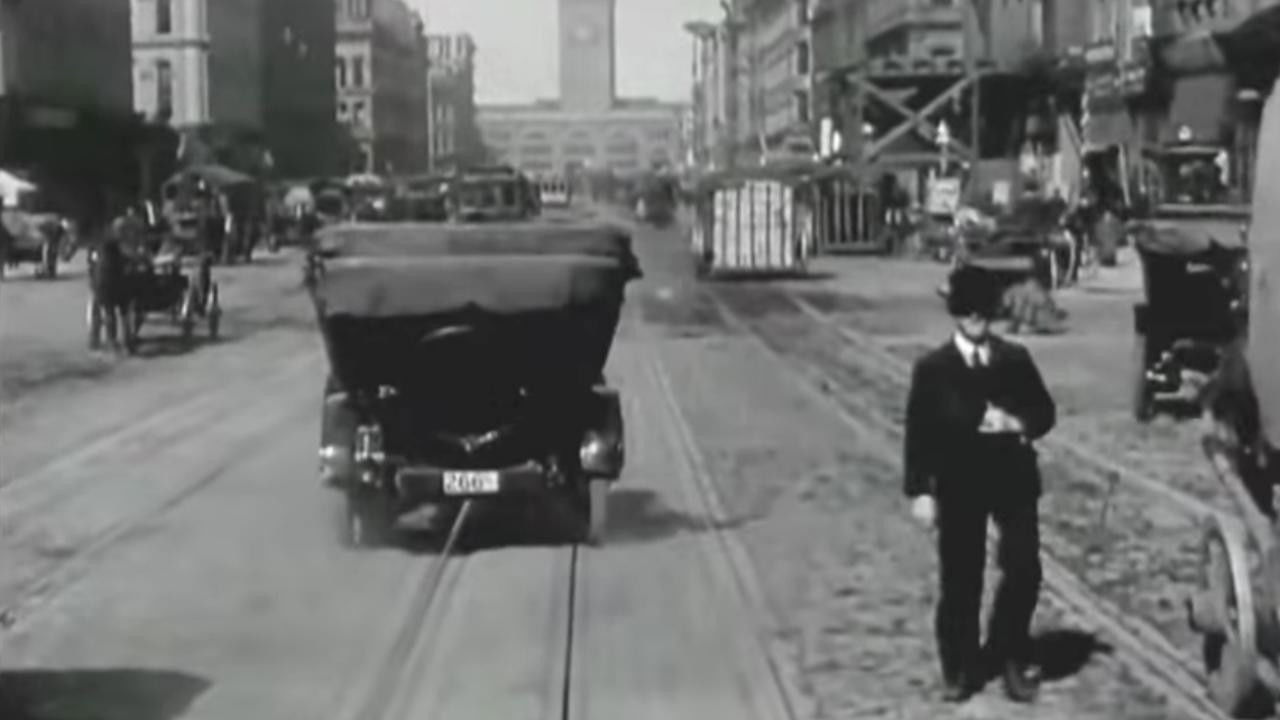 A Trip Down Market Street Before the Fire Background