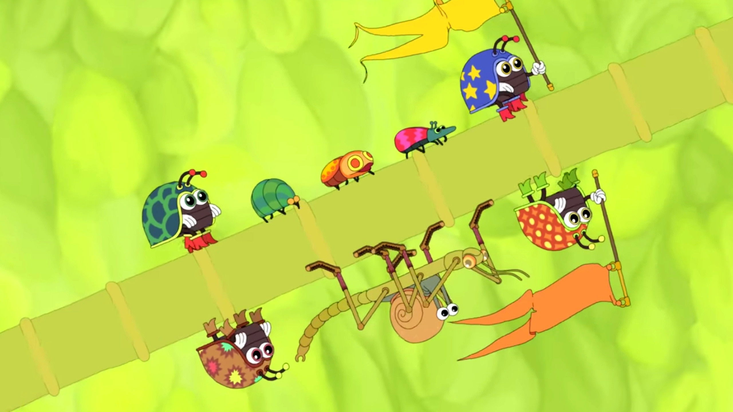 Flyin' Bamboo Background