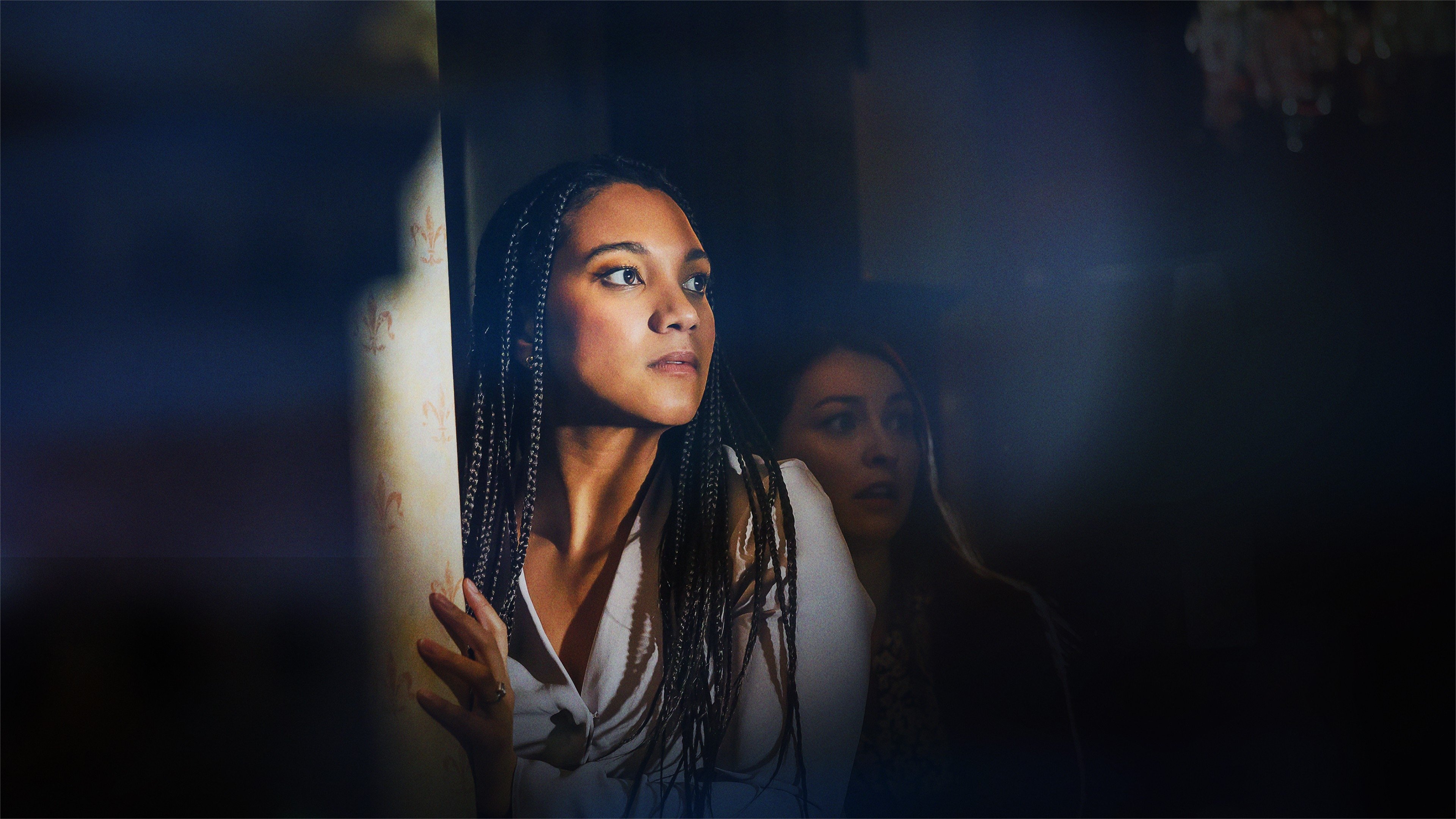 Little Girl in the Window Background