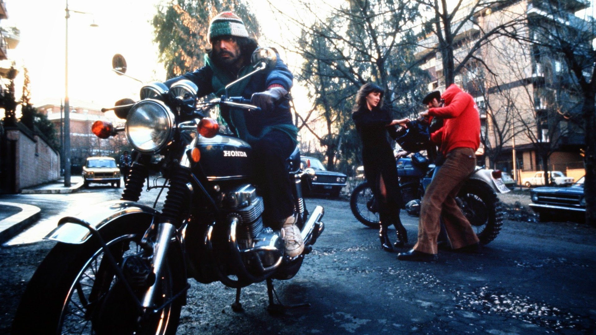 The Cop in Blue Jeans Background