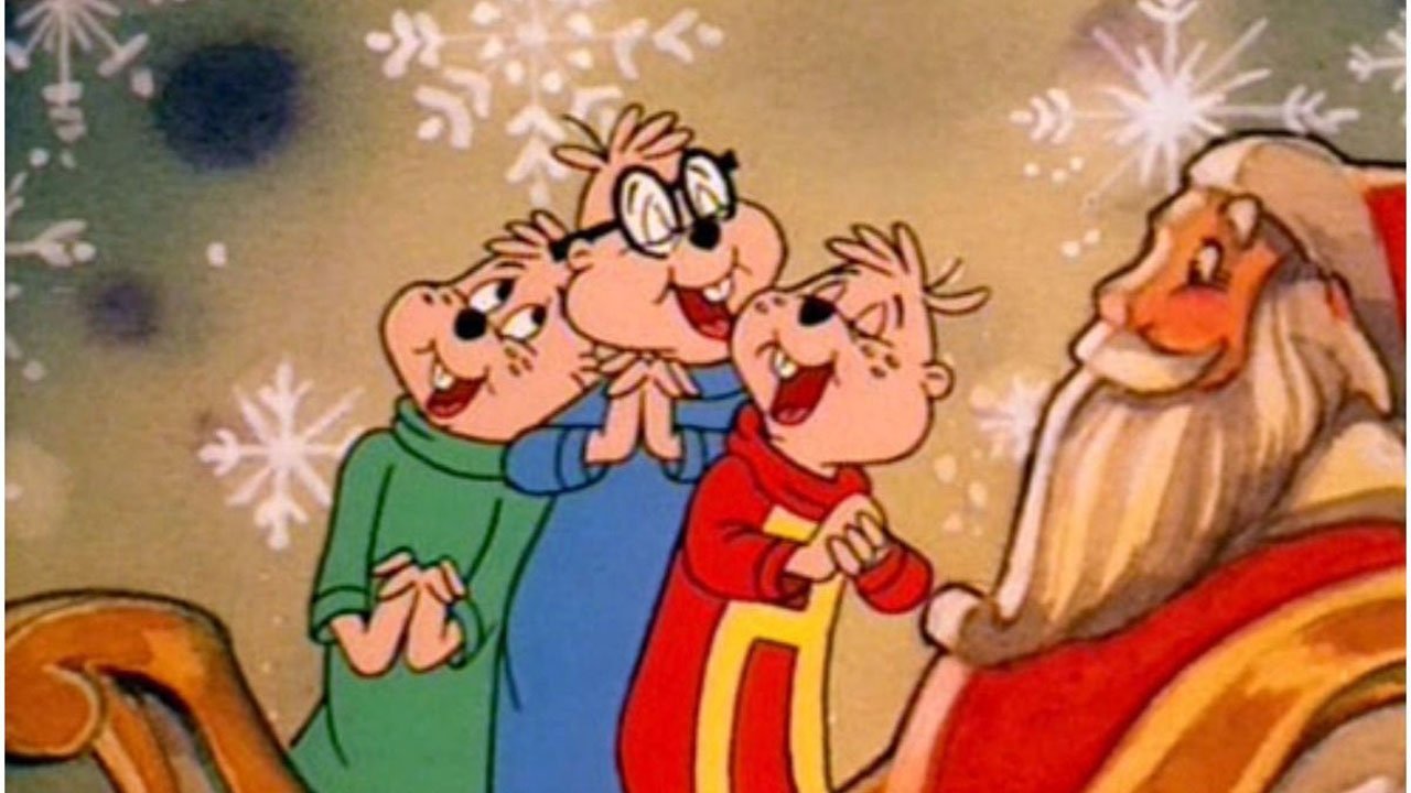 A Chipmunk Christmas Background