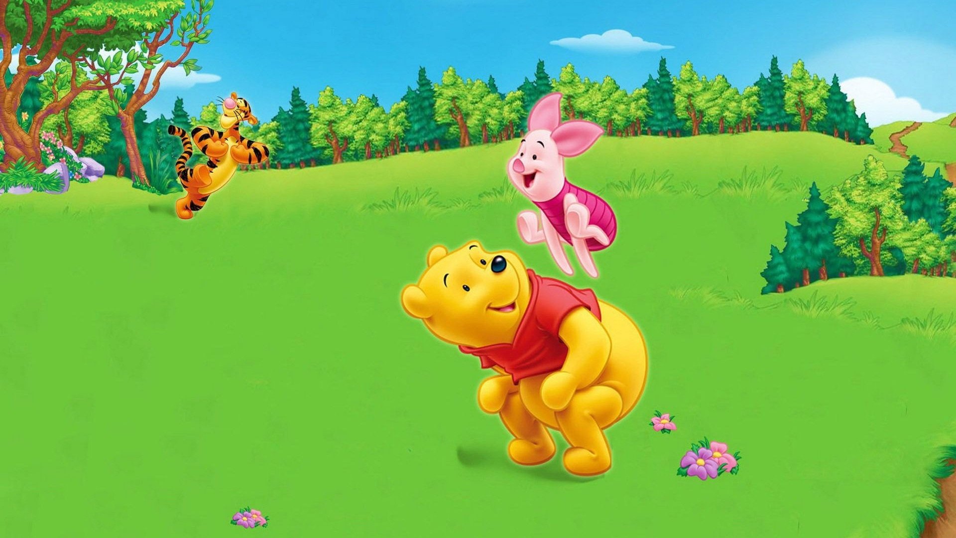 The Magical World of Winnie the Pooh: Love and Friendship Background