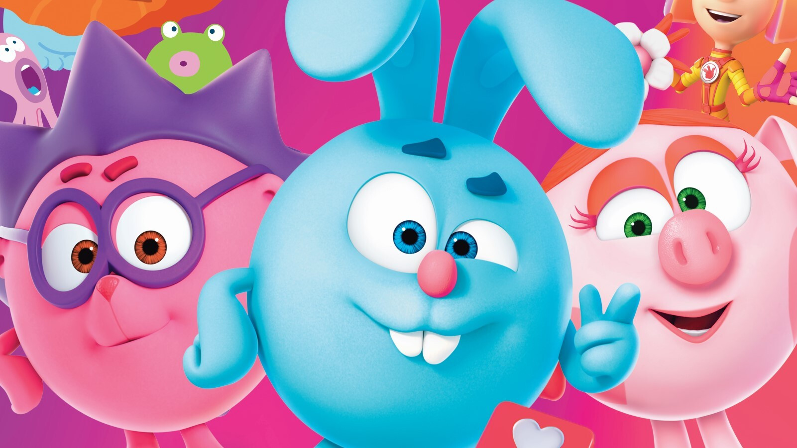 Kikoriki and friends at the movies. Issue 2 Background